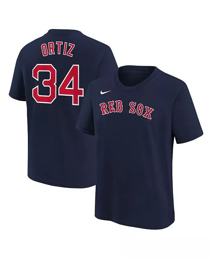 

Футболка Big Boys David Ortiz Navy Boston Red Sox с именем и номером игрока Nike, синий