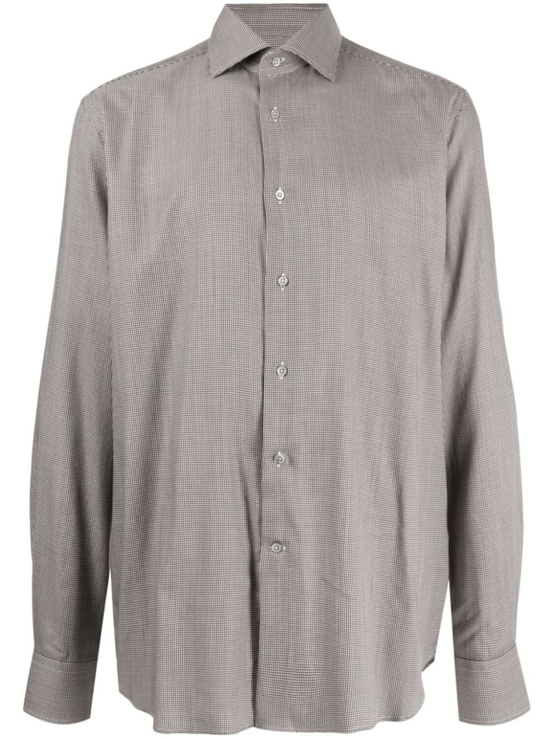 

Corneliani рубашка в ломаную клетку, коричневый