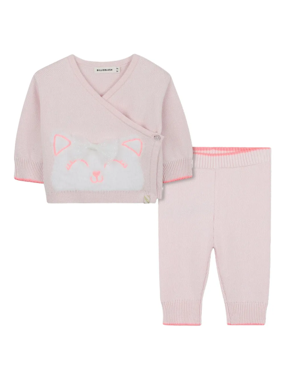 

Комплект из топа и легинсов с аппликацией Billieblush, розовый