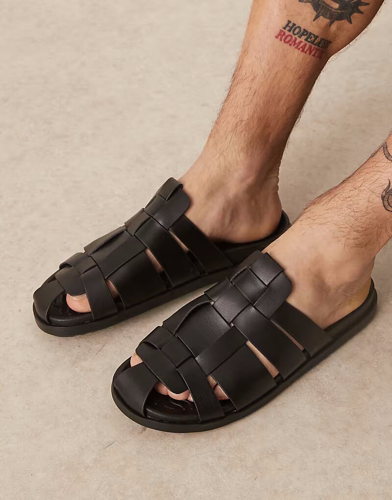 

Сандалии-мюли ASOS DESIGN черного цвета