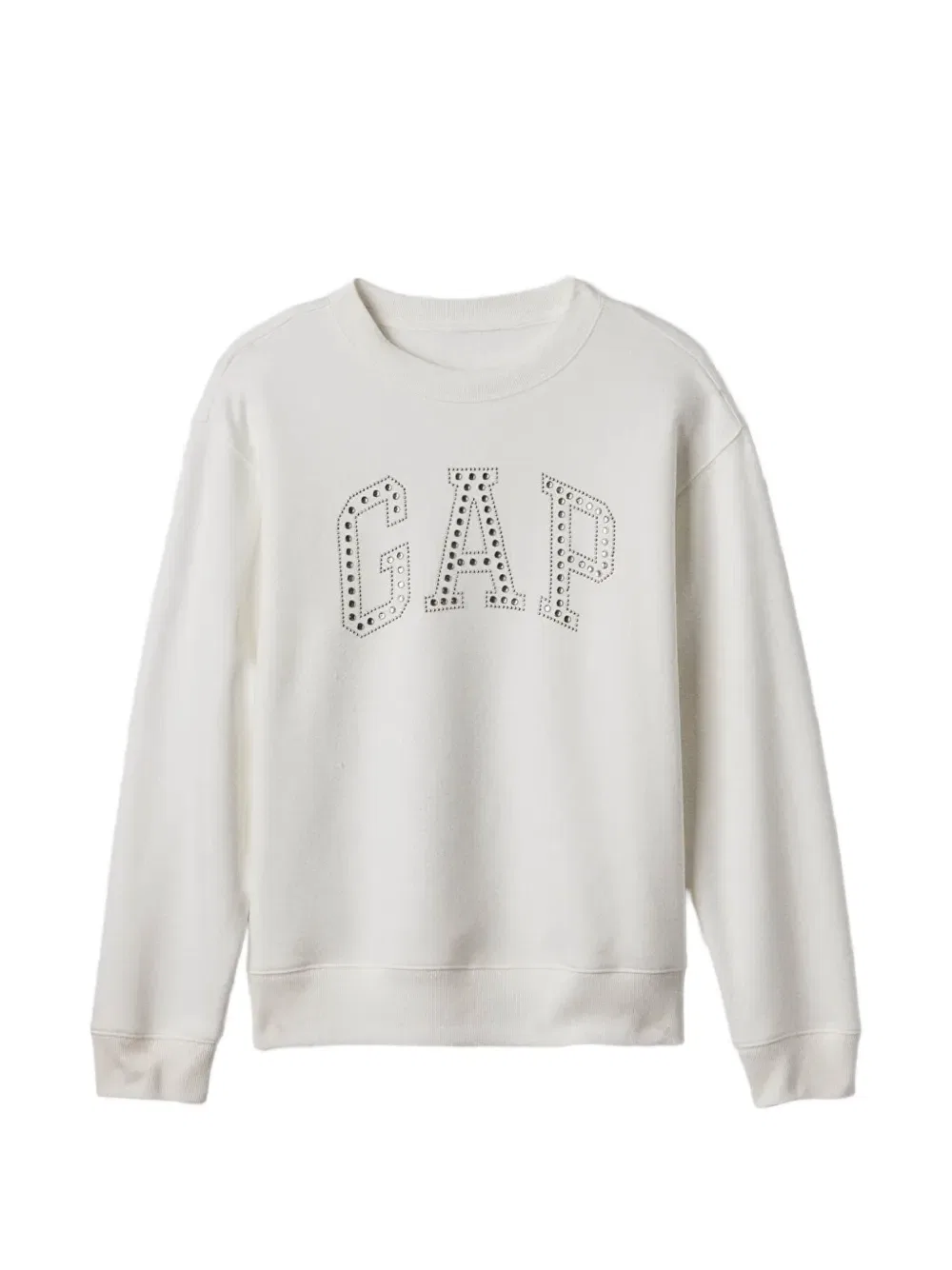 Свитер с логотипом, украшенным ронстоунами Gap, нейтральный