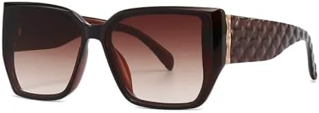 

Женские солнцезащитные очки квадратной формы большого размера в стиле «кошачий глаз», классические ретро-очки в уличном стиле, модель 2026 года MTZJH, C5