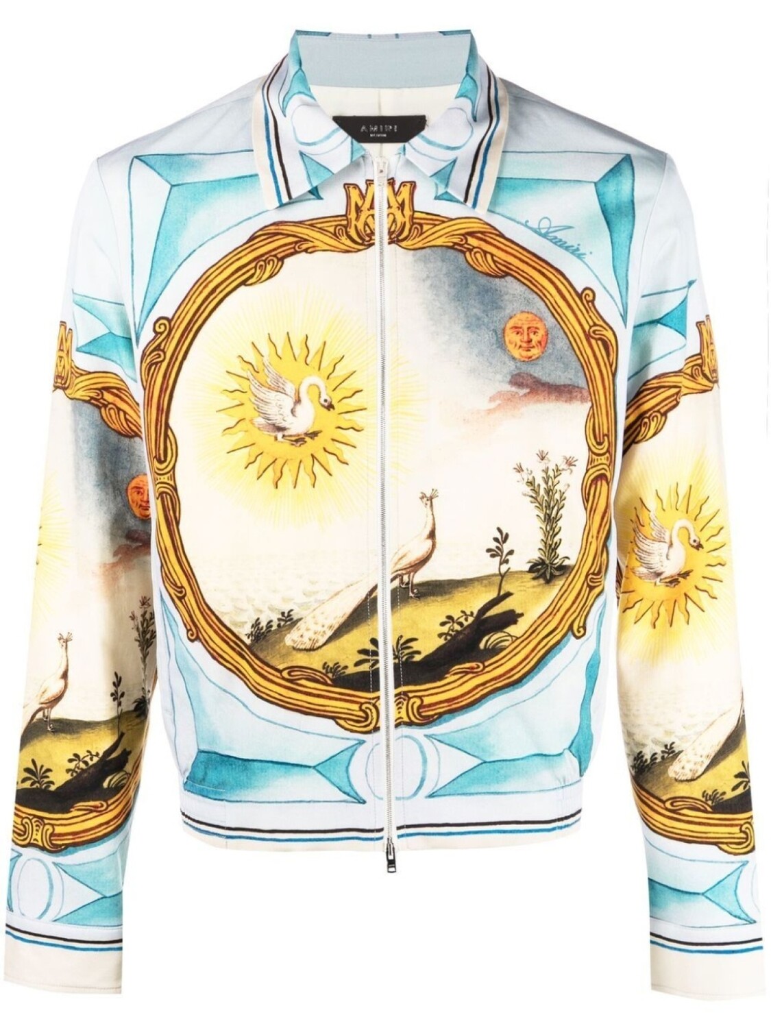 

Бомбер Landscape Frame AMIRI, синий