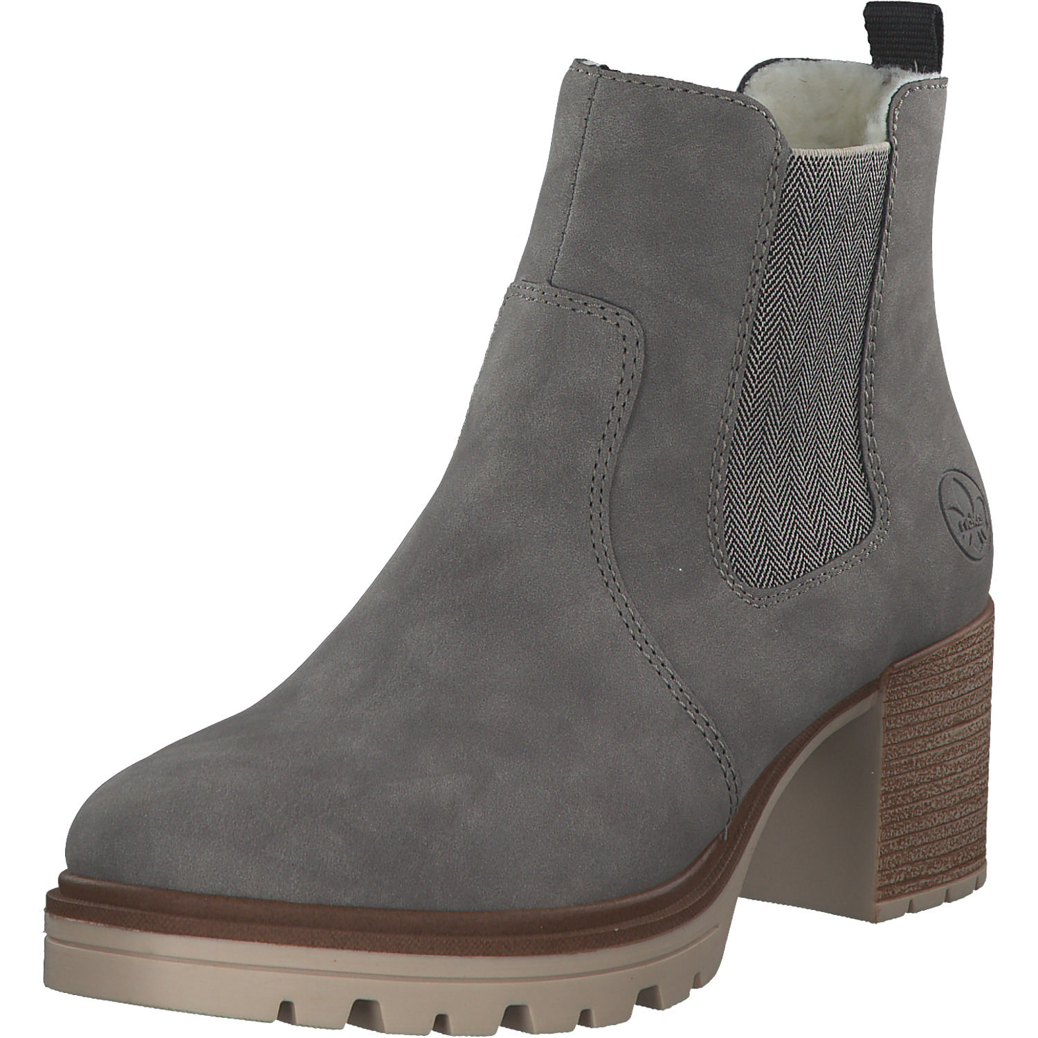 Ботильоны rieker Wintern, цвет grey/leinen