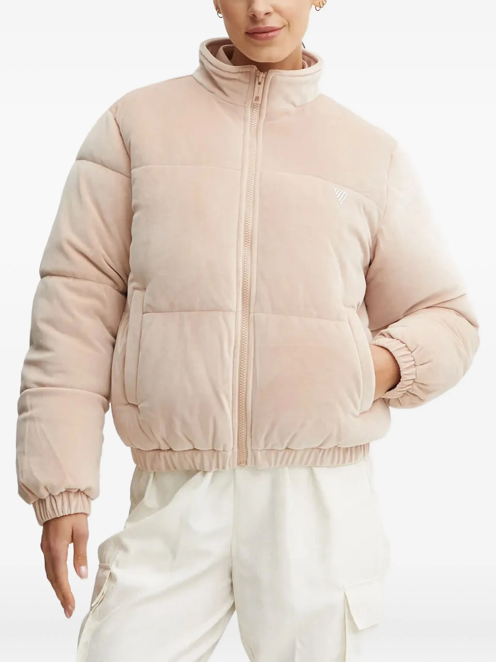 

Пуховик на молнии Guess Usa, розовый