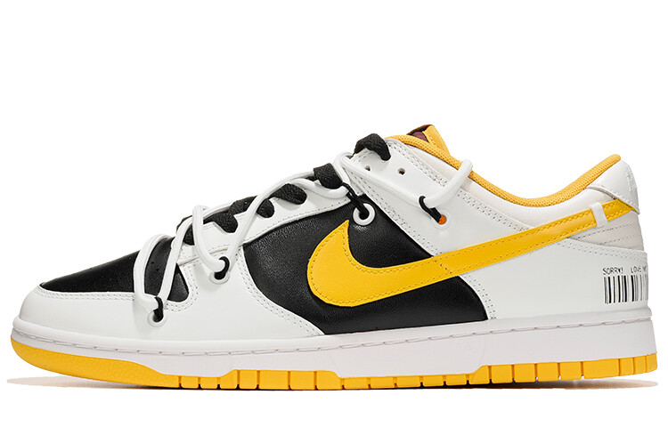 

Кроссовки Nike Dunk Skateboard Shoes Men Low-Top White Black/Yellow