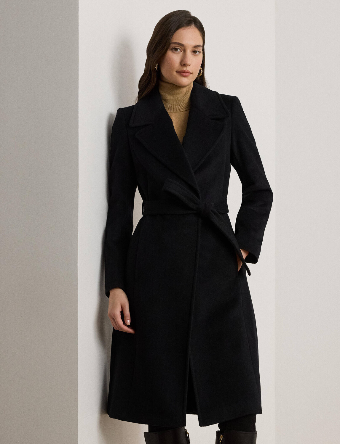 

Шерстяное пальто LAUREN RALPH LAUREN, черный
