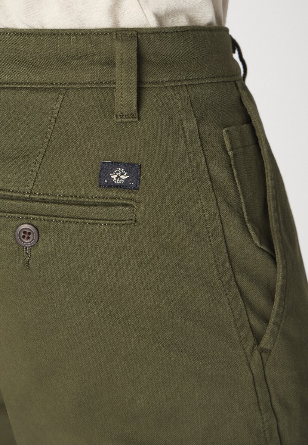 

Холщовые брюки DOCKERS, темно-зеленый Smart Supreme Flex Skinny
