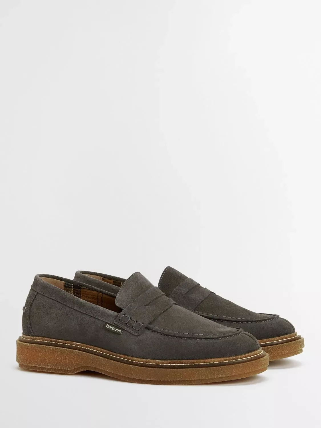 Замшевые лоферы Blare, серо-голубого цвета Barbour — фото 2