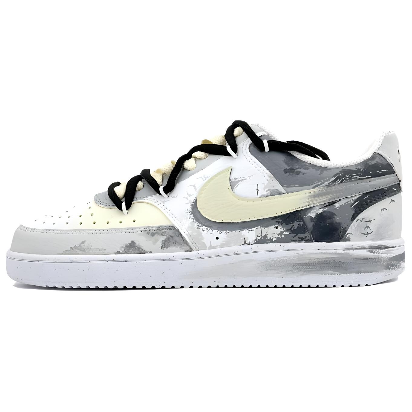 

Кеды мужские, Обувь для скейтбординга Court Vision 1, мужская, низкая, серый Nike