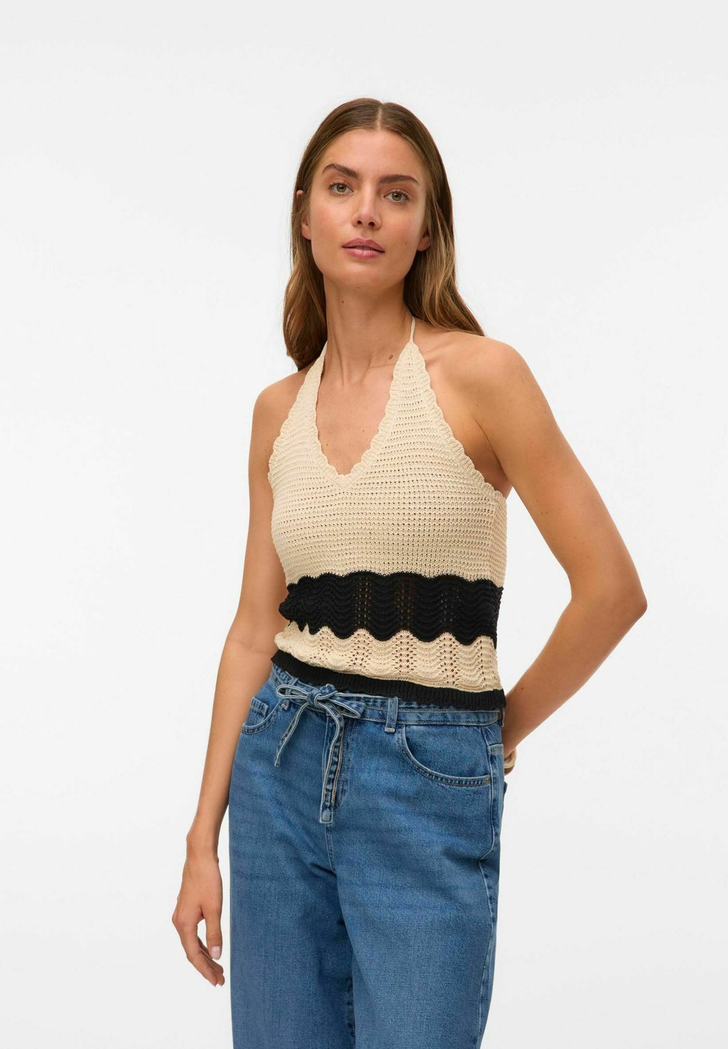 

Топ VMFLORIDA Vero Moda, кремовый