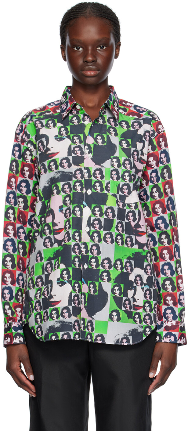 

Разноцветная рубашка Энди Уорхола Comme Des Garcons, цвет Print A/Print O