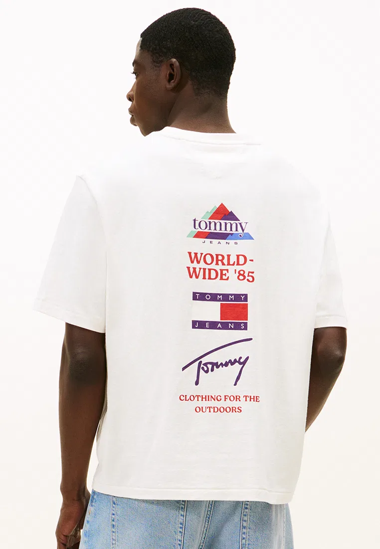 Футболка с принтом, Tommy Jeans Tommy Hilfiger, белый — фото 2