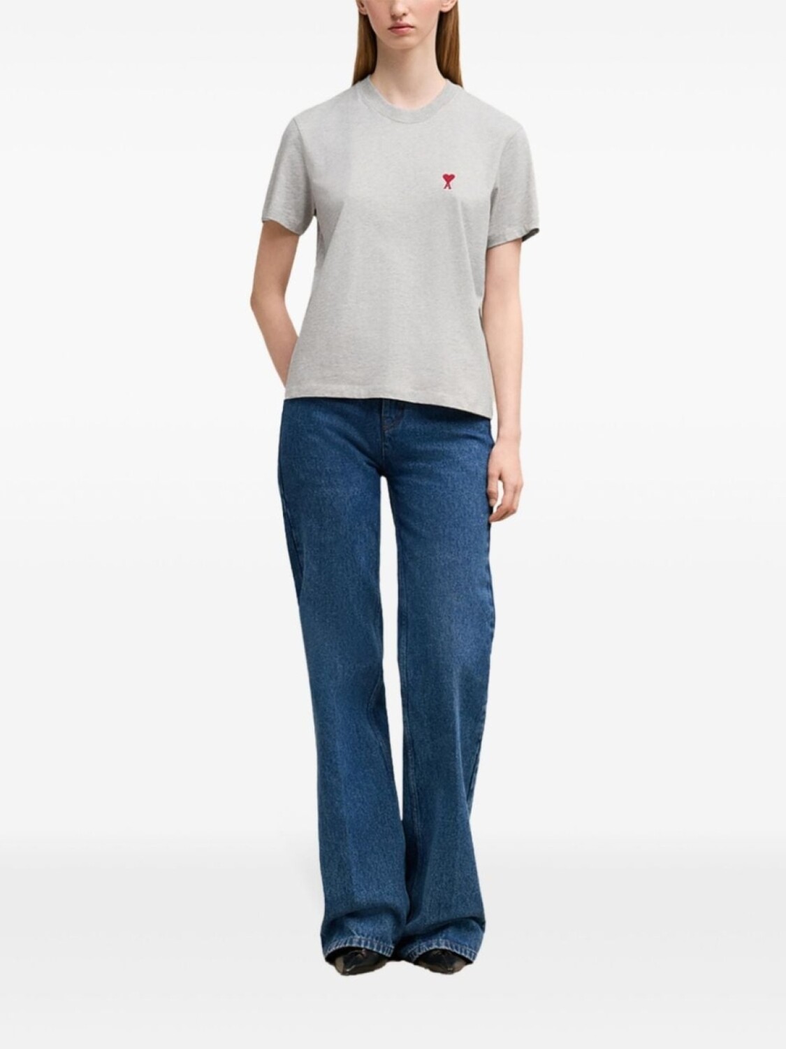 

AMI Paris футболка Ami de Coeur, серый