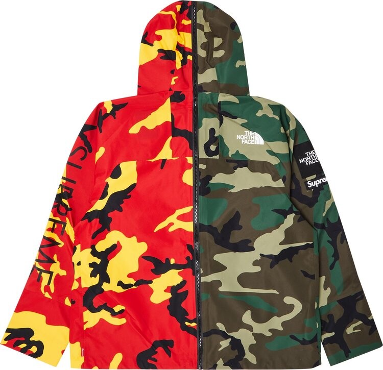 Куртка Supreme x The North Face Split Taped Seam Shell 'Camo', разноцветный — фото 2