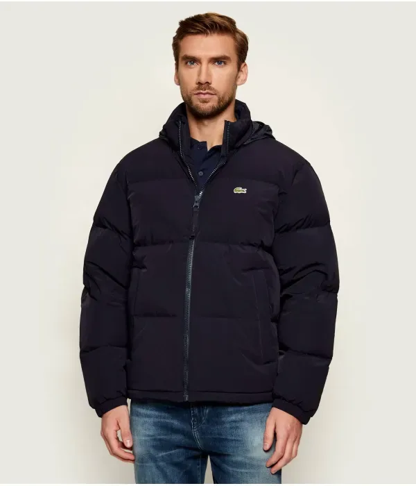 Пуховая куртка regular fit Lacoste, темно-синий