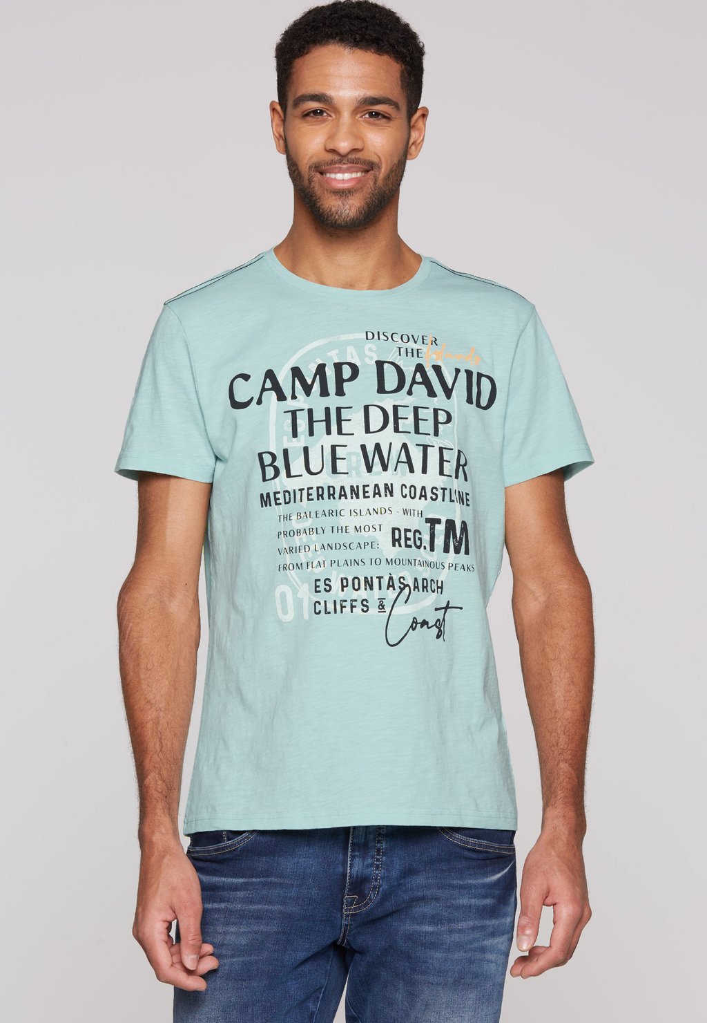 

Футболка с принтом MIT ARTWORKS Camp David, мятный