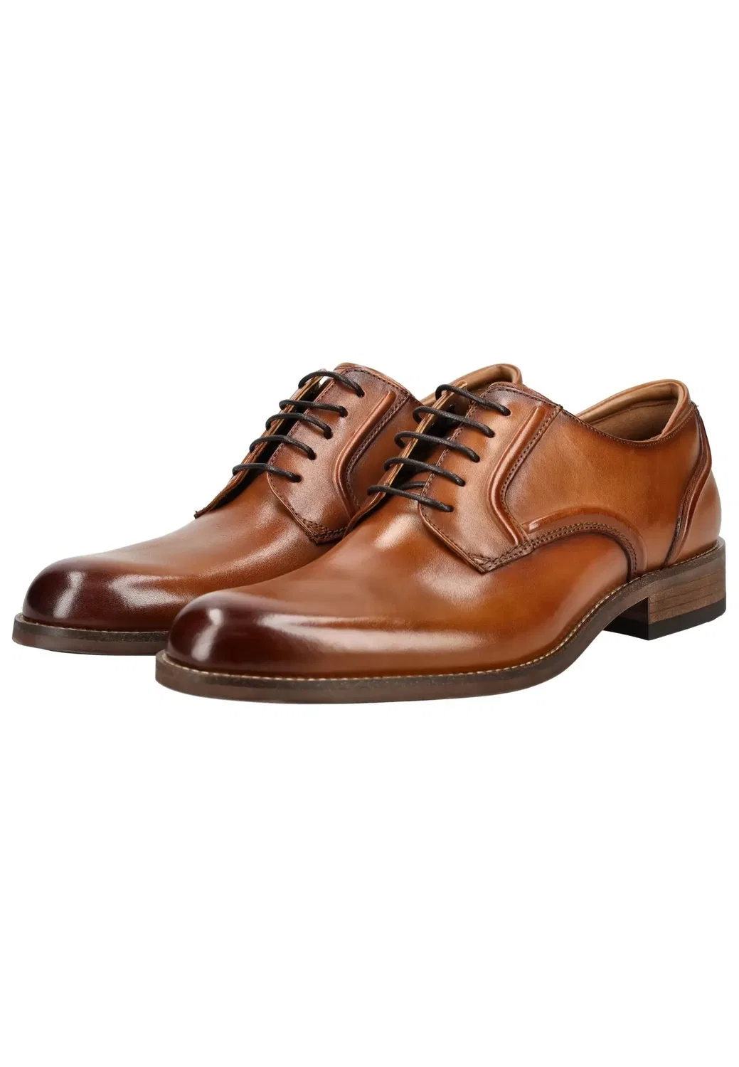 Дерби из кожи, Clarks, tan — фото 3