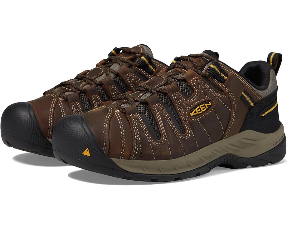 

Кроссовки KEEN Utility Flint II (Soft Toe), цвет Cascade Brown/Golden Rod