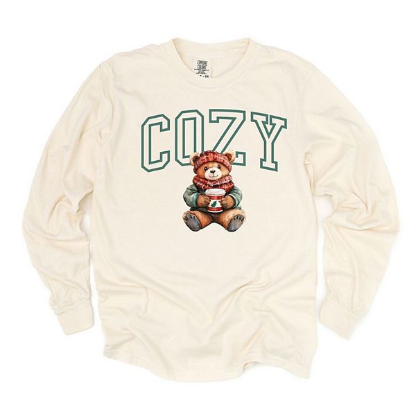 

Футболка с длинным рукавом Cozy Bear, окрашенная в готовом виде Simply Sage Market, Ivory, Зеленый, Футболка с длинным рукавом Cozy Bear, окрашенная в готовом виде Simply Sage Market, Ivory