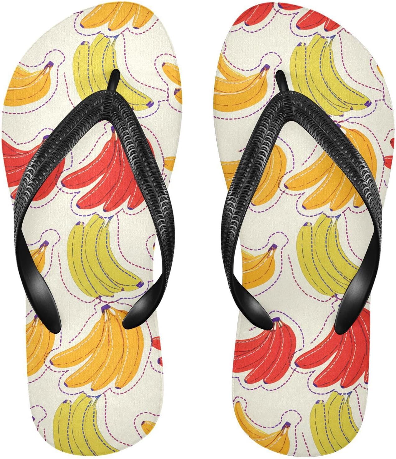 

Банан Фрукт Бежевые Вьетнамки Пляжный Душ Сандалии Резиновые Нескользящие Летние Шлепанцы Обувь для Мужчин и Женщин Для Ходьбы Sinestour