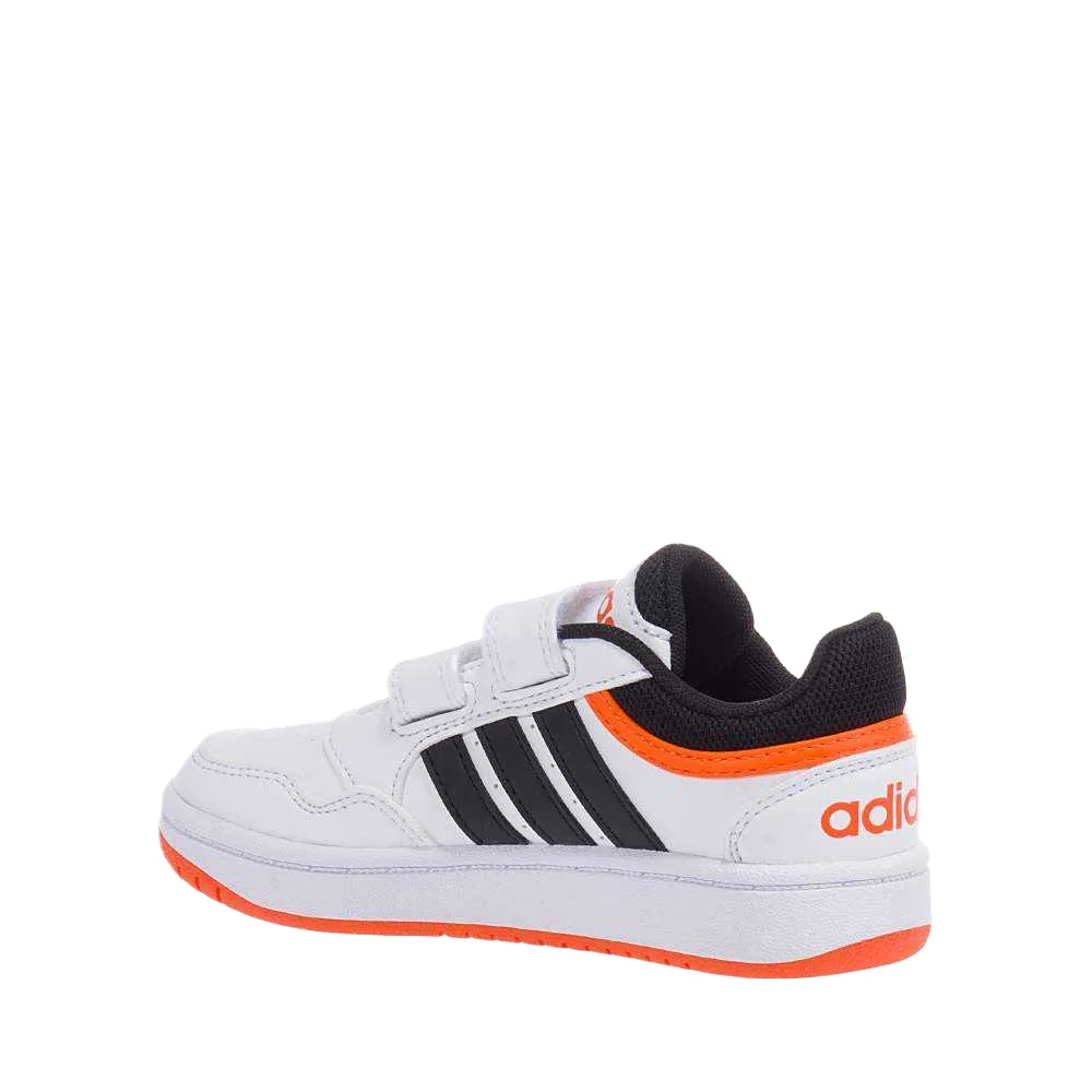 Adidas HOOPS 3.0 детские баскетбольные кроссовки low top из синтетической кожи и текстиля, износостойкие и waterproof — фото 4