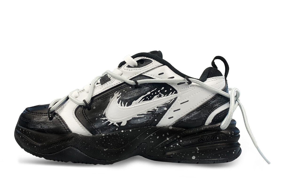 

Кроссовки Nike Air Monarch 4 Chunky Sneakers Unisex Low-top Black/silver, черный