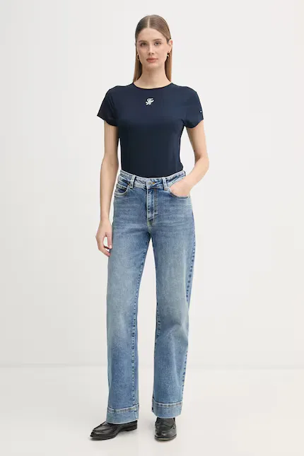 Футболка с коротким рукавом модель SUMMER Tommy Hilfiger, синий — фото 2