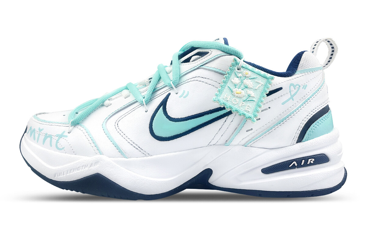 

Кроссовки Nike Air Monarch 4 Chunky Sneakers Unisex Low-top Green, белый