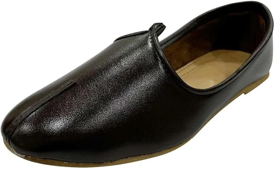 Лоферы Punjabi Jutti Durable Comfortable Indian Wedding Classic Ethnic Mojari, коричневый Step n Style