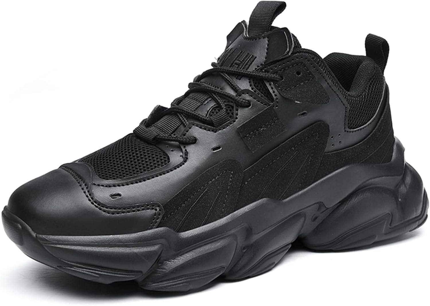 

Мужские повседневные спортивные кроссовки для тенниса, работы и прогулок с амортизацией, массивные модные кроссовки для мужчин Dikermoon, черный