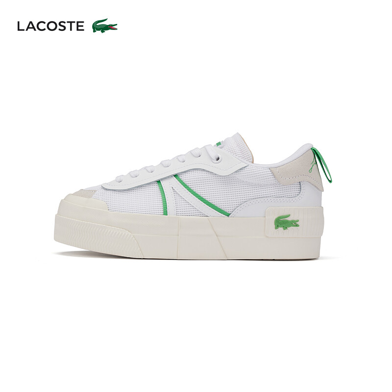 

Кроссовки женские Lacoste из кожи, белый / кремовый