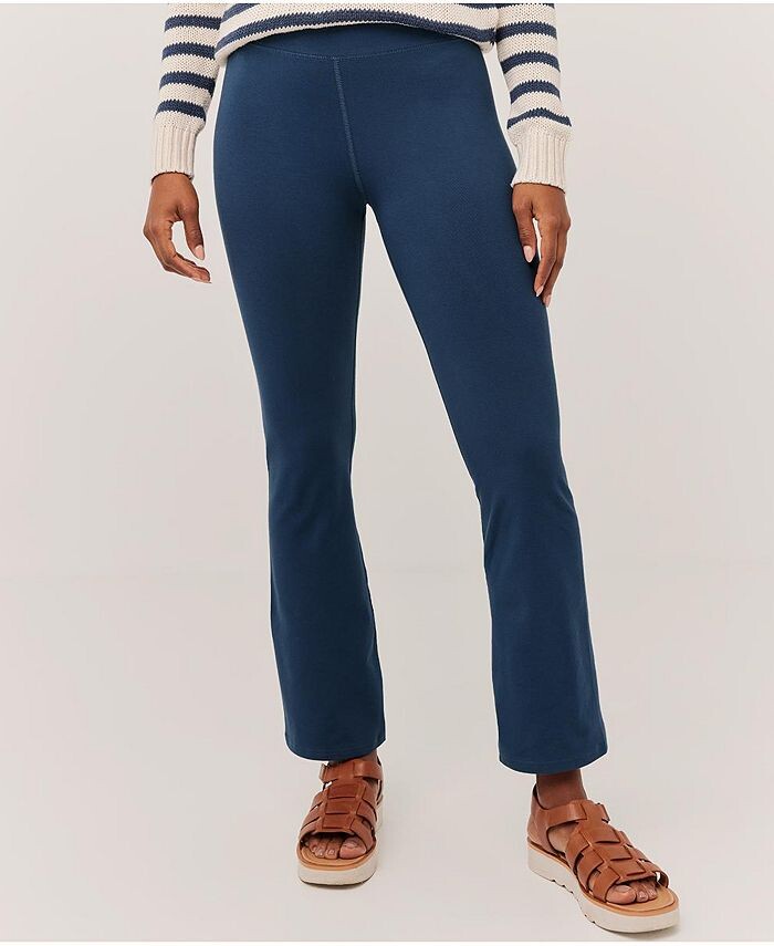 

Леггинсы PureFit Bootcut — укороченные, изготовлены из органического хлопка Pact, синий
