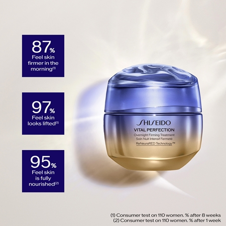 Подтягивающий и укрепляющий ночной крем Shiseido Vital Perfection Overnight Firming Advanced Treatment, 50 ml — фото 3