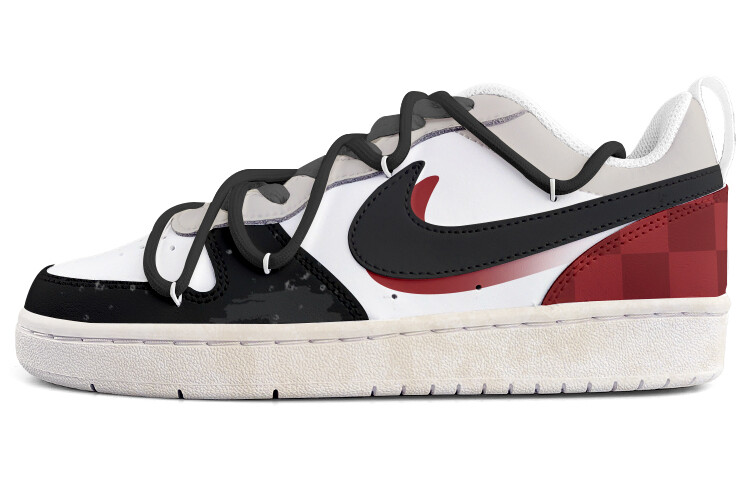 

Кроссовки Nike Court Borough Series Skateboarding Shoes Women's Low-top Red/Black, черный