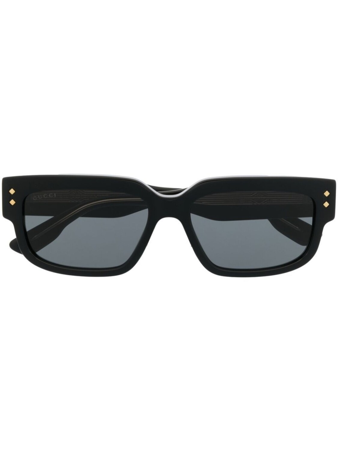 

Солнцезащитные очки в прямоугольной оправе Gucci Eyewear, черный
