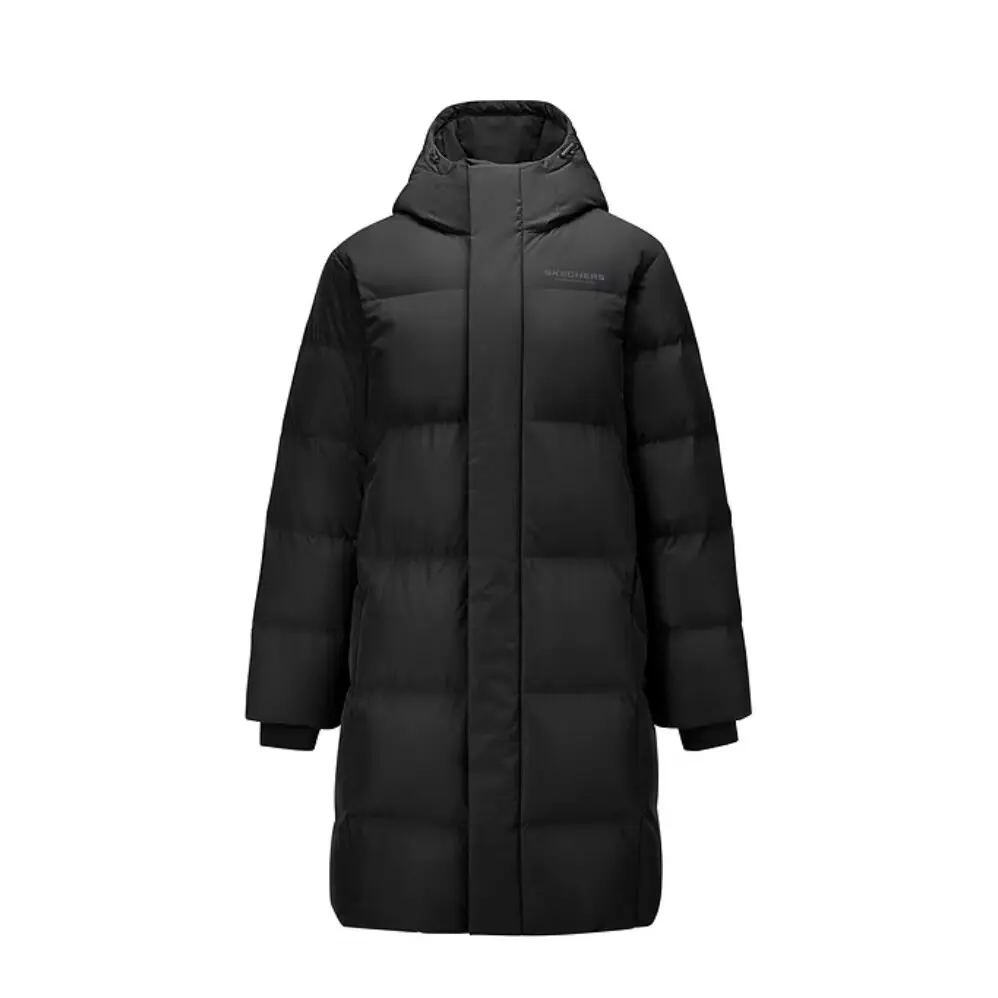 

Skechers Пуховик мужской Carbon Black 0018 с капюшоном, умеренного кроя