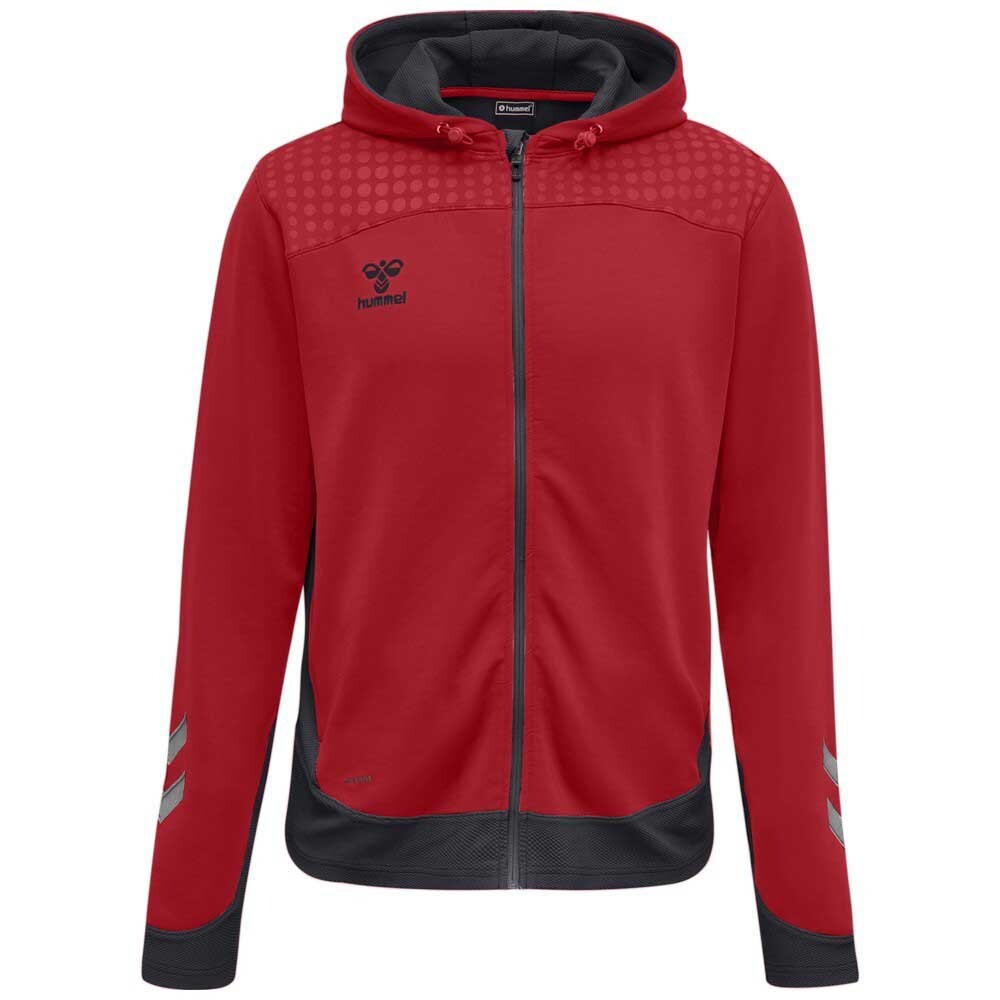 

Толстовка Hummel Lead Poly Full Zip, красный