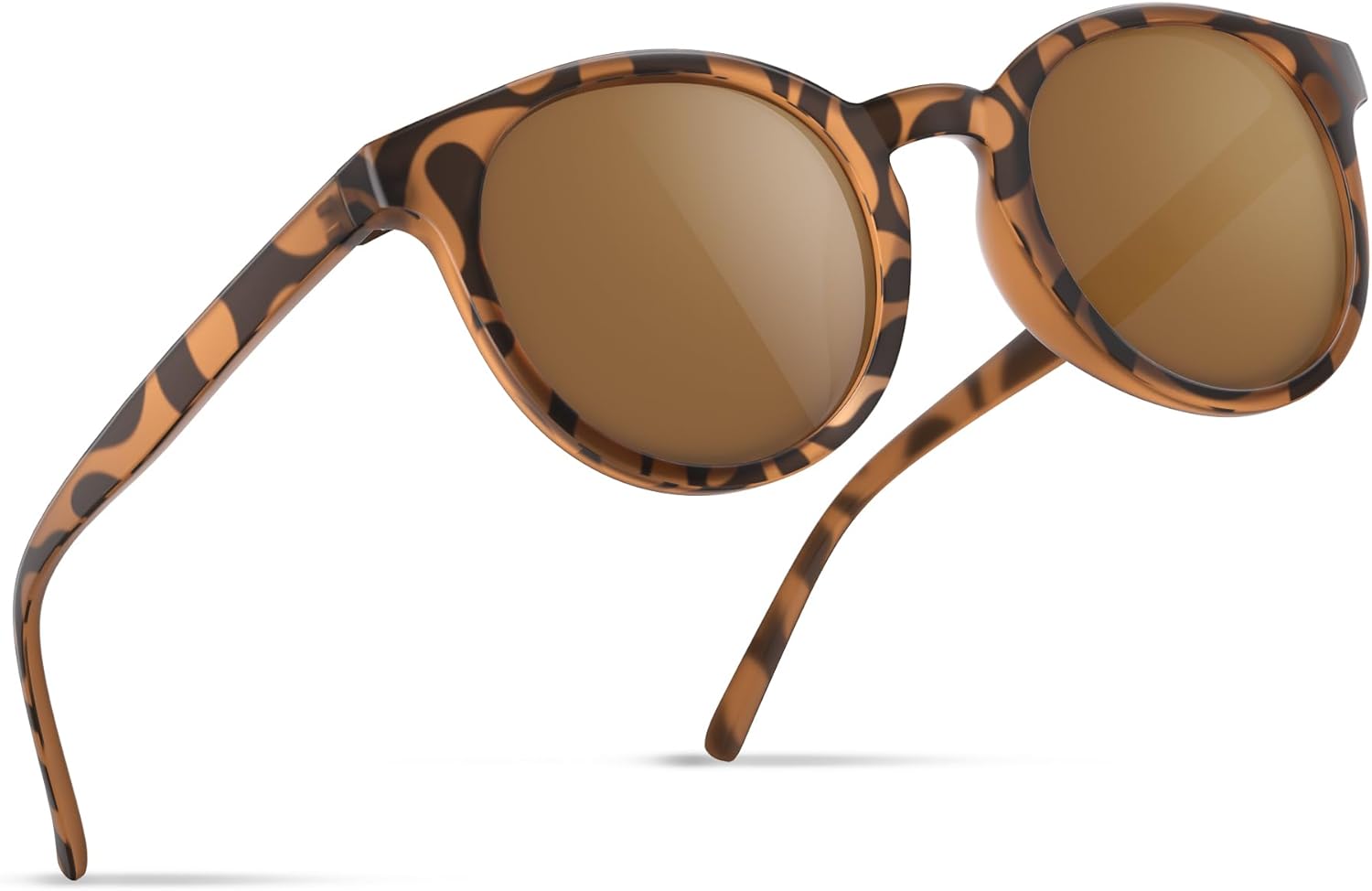 

Очки ночного видения для вождения (для женщин и мужчин), поляризованные желтые очки ночного видения с антибликовым покрытием для рыбалки, гольфа и бега Wrimen, A02-matte-yellow Leopard+tea Lens