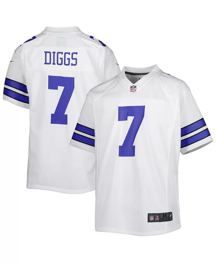 

Футболка игровая Dallas Cowboys для подростков Trevon Diggs Nike, белый