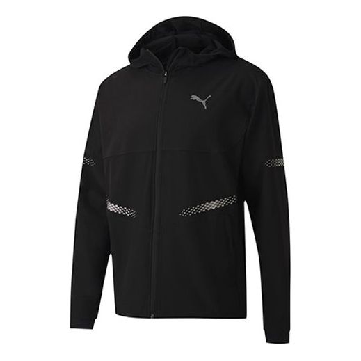 

Куртка runner id hooded jacket 'black' Puma, черный