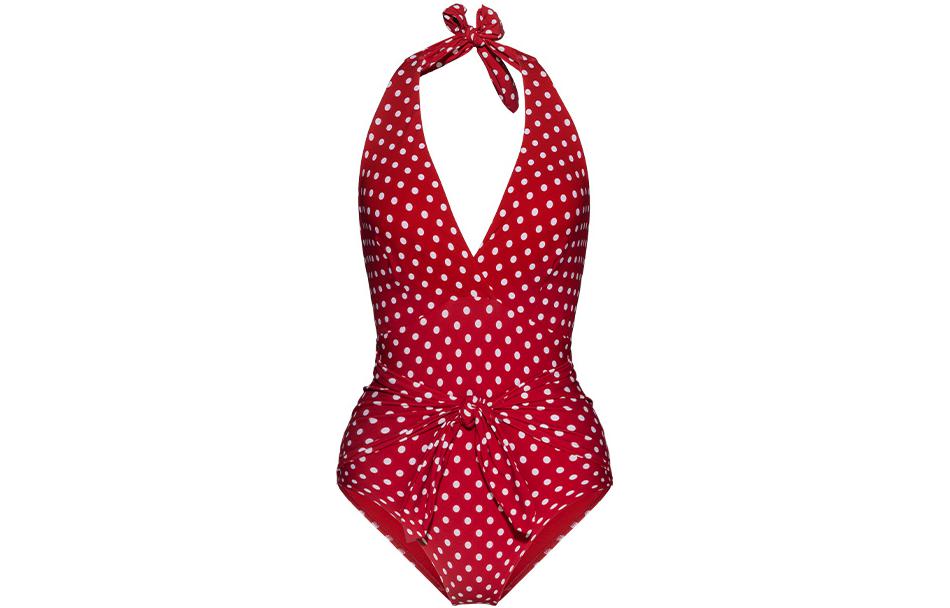 

Слитные купальники женские Atlantic Beach, Red with White Polka Dot