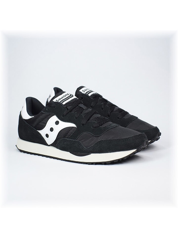 Низкие кроссовки Saucony Leder Dxn Trainer Vintage, черный/белый — фото 2