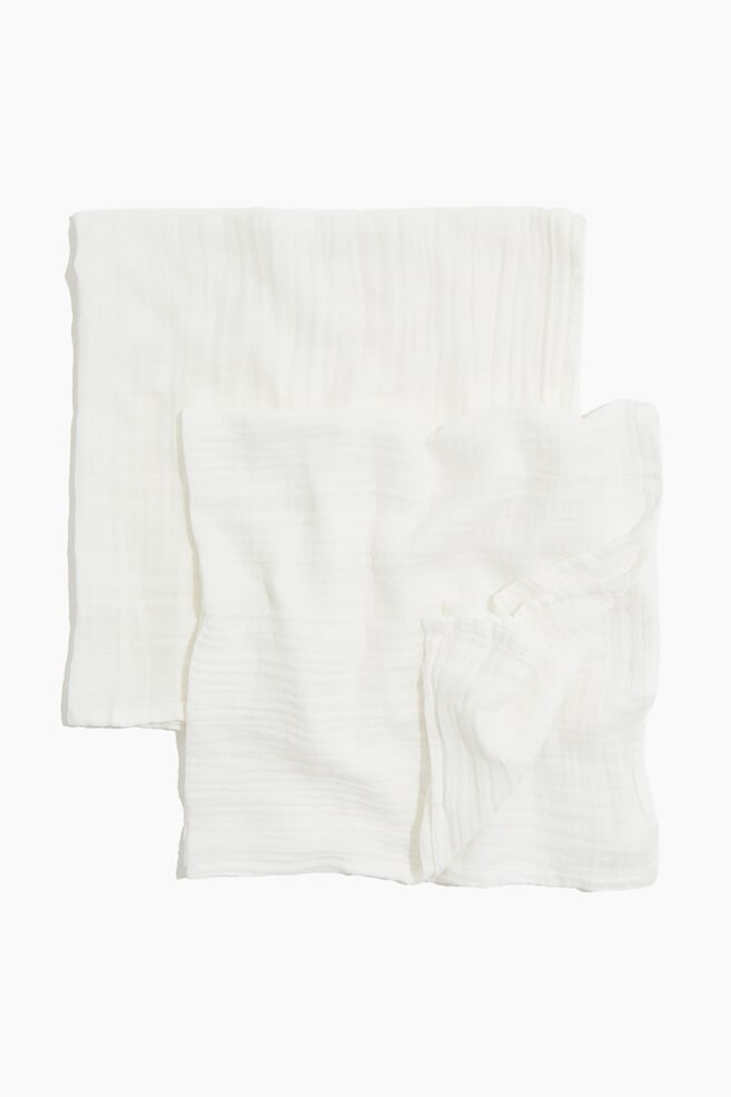 

Комплект из 2 комфортных одеял из муслина H&M, белый