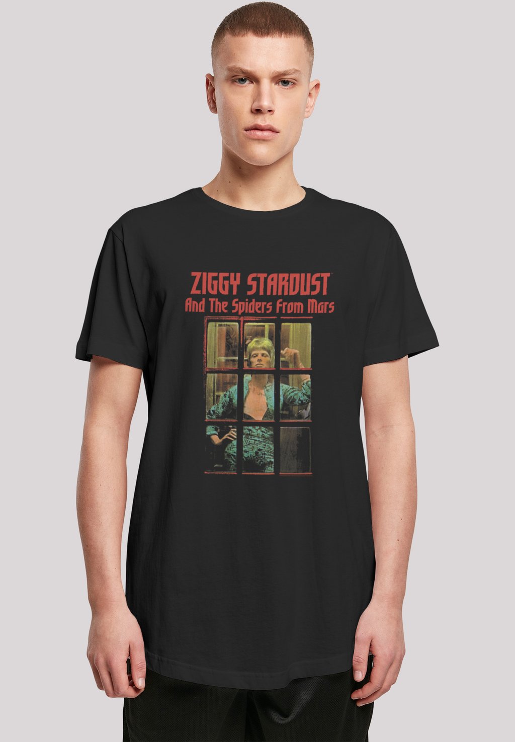 

Футболка с принтом DAVID BOWIE ZIGGY STARDUST SPIDER F4NT4STIC, черный