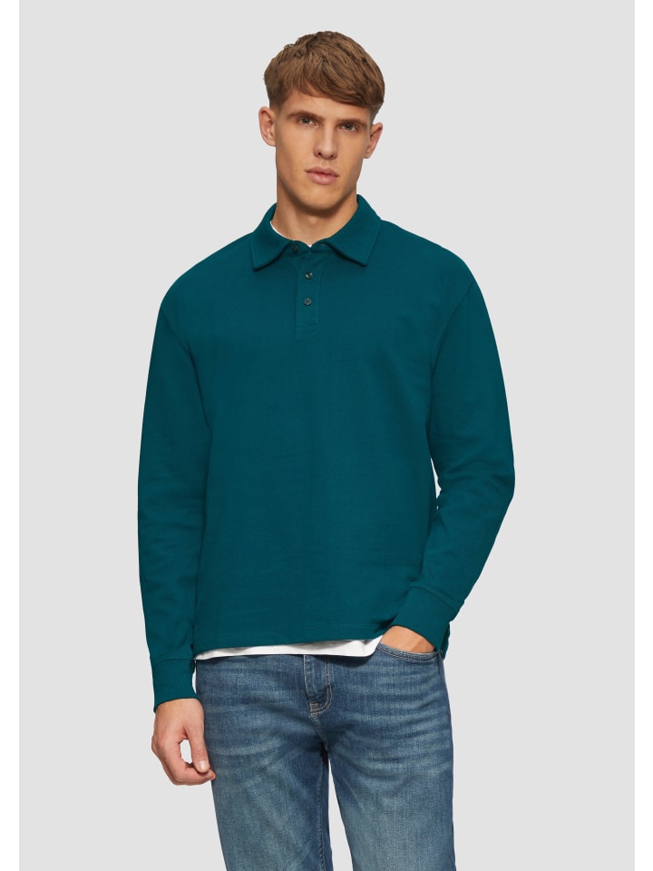 

Футболка s.Oliver Polo-Shirt langarm, цвет Petrol