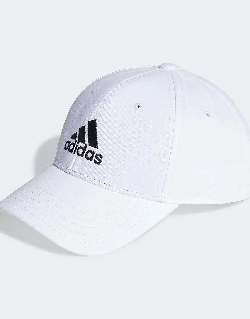 

Бейсболка из хлопкового твила белого/черного цвета adidas