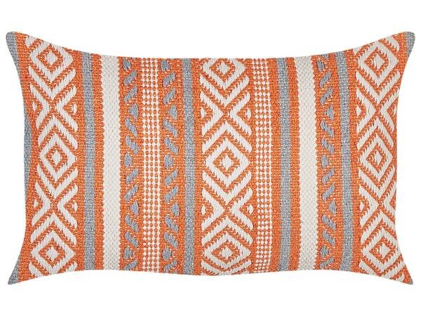 

Декоративная подушка Beliani INULA, 50x30x30 см цвет grau/orange/weiß