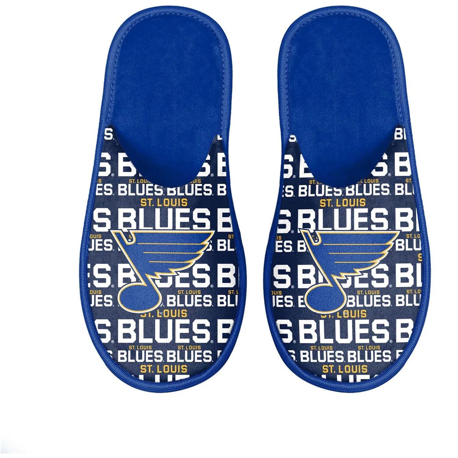 

Молодежные шлепанцы FOCO St. Louis Blues с надписью Scuff Unbranded