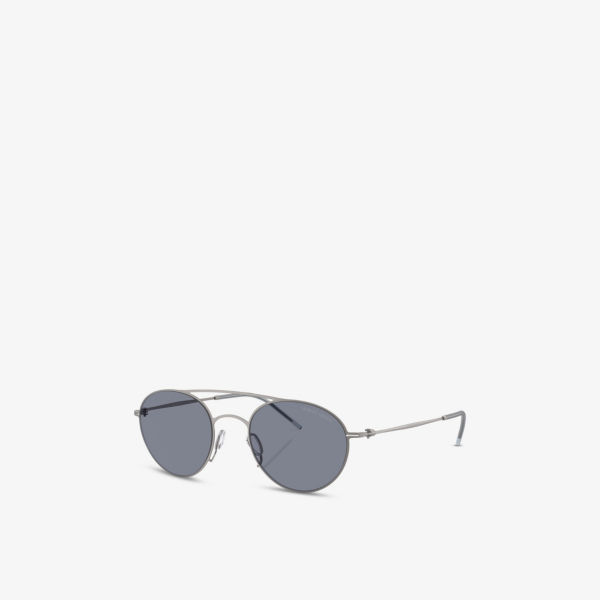 

Ar6169 пилотские металлические очки с рамкой Giorgio Armani, серый